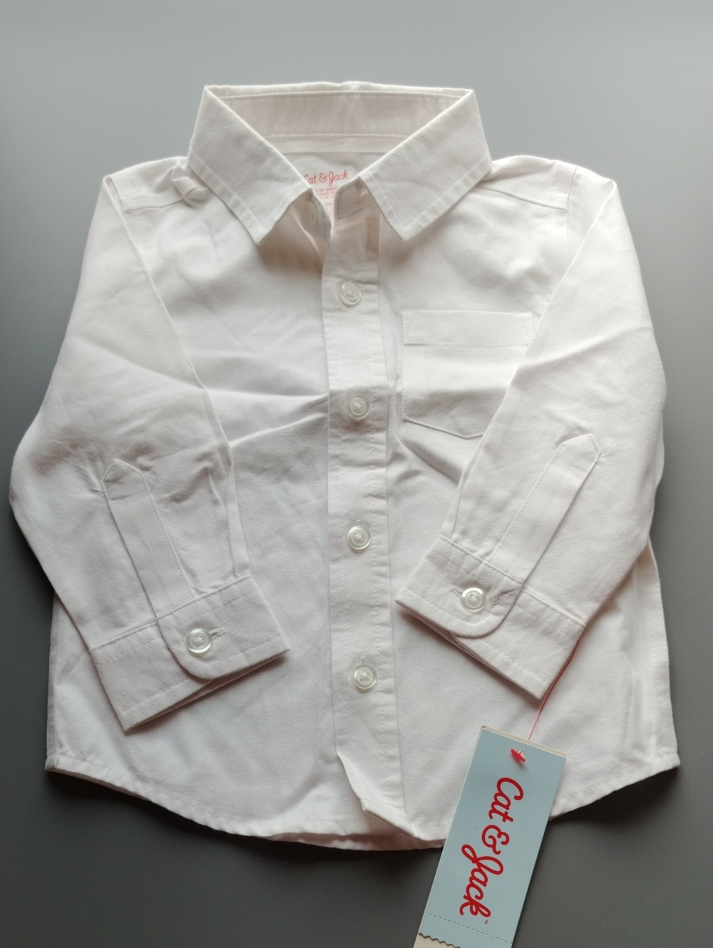 Cat & Jack White Toddler Button-Down Shirt
